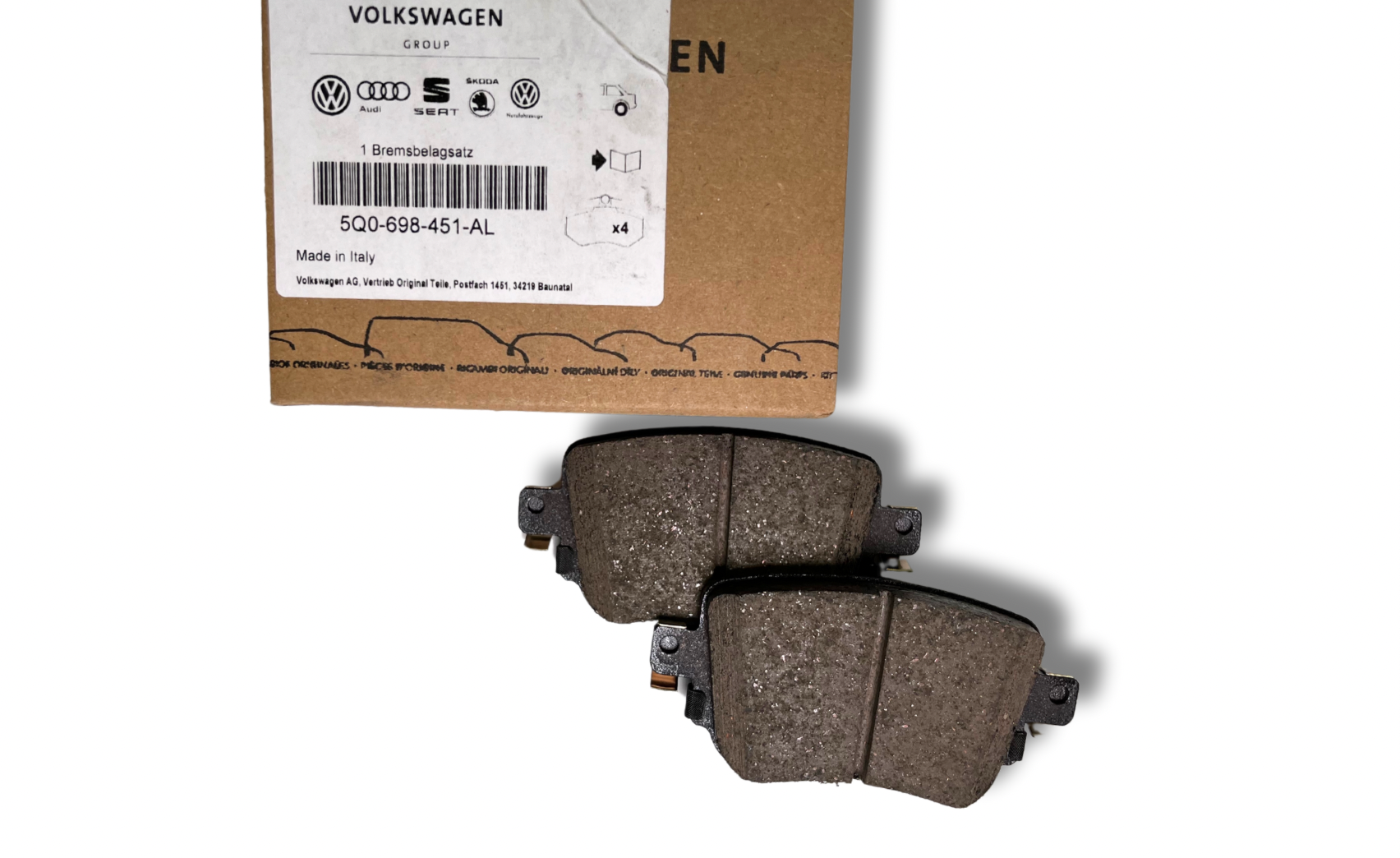 Колодки тормозов зад. (5Q0698451AL)