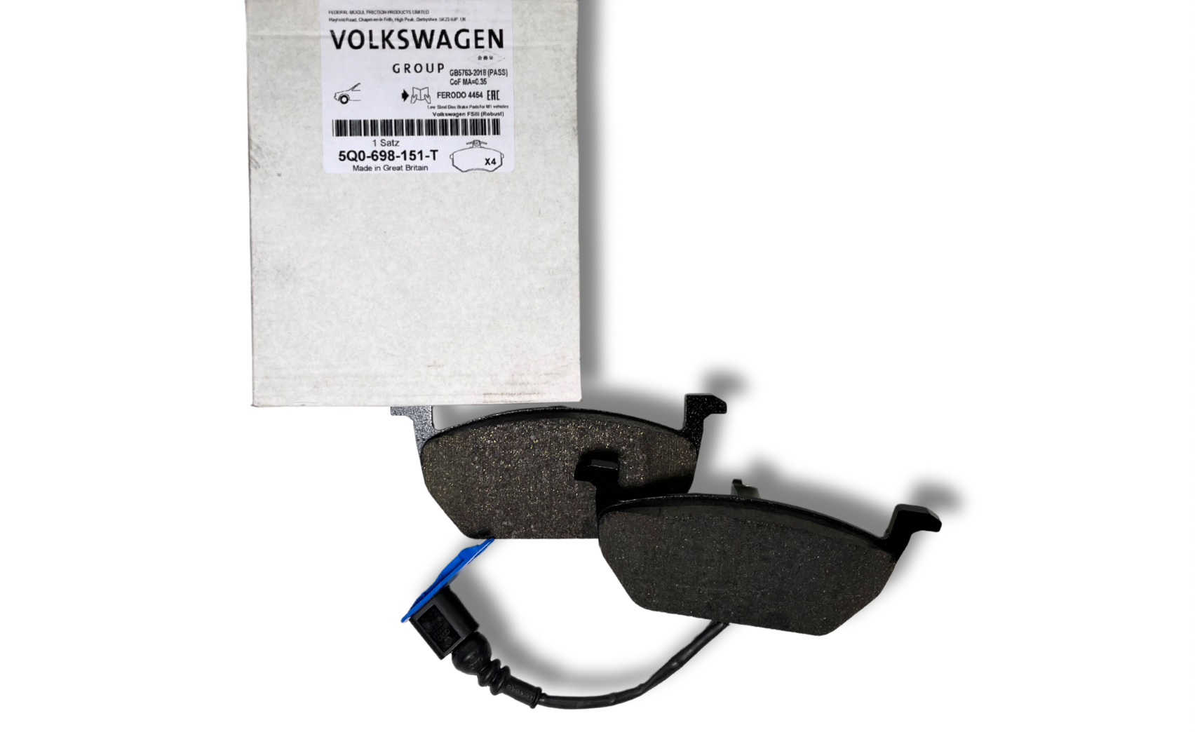 Колодки тормозов передние (5Q0698151T) 1