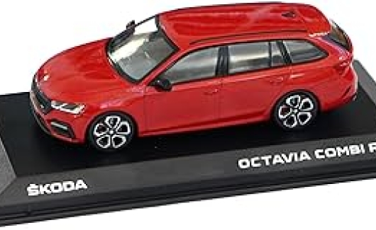 Модель Octavia Combi RS A8 1:43 Velvet red (5E7099300AF3P) 2