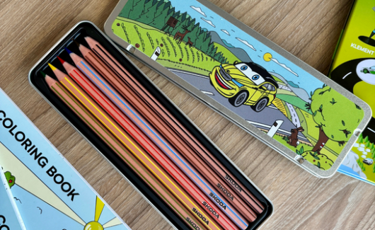 Олівці для розмальовок SKODA (к-т 6шт.) (6U0087558B) 3