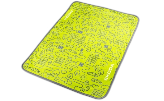 Детское одеяло плюшевое Škoda 2в1 (6U0084503) 1